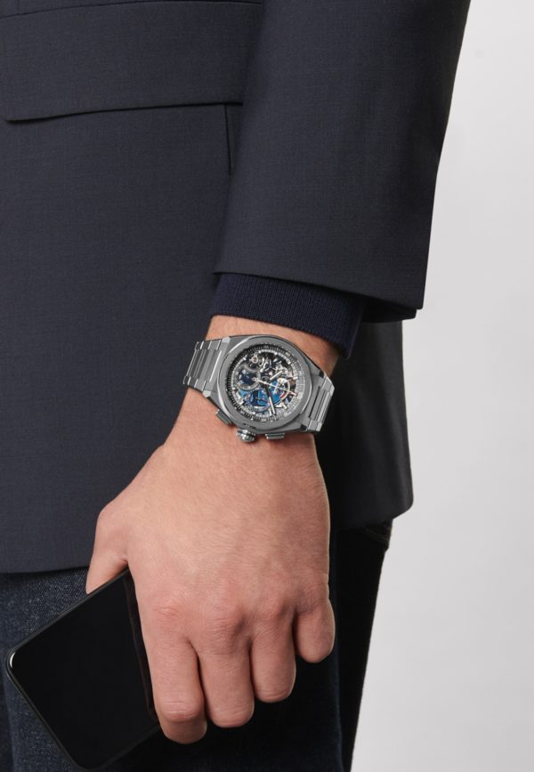 ZENITH DEFY FIRST 44 MM TITANIUM SKELETED WITH TWO-COLOR COUNTERS