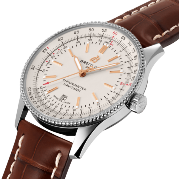 BREITLING NAVITIMER AUTOMATIC 41 AUTOMATICO 41 MM ACERO INOXIDABLE BLANCA