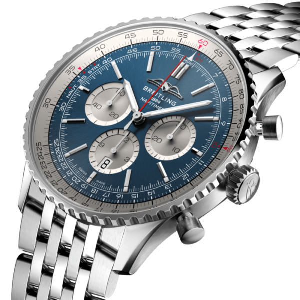 BREITLING NAVITIMER B01 CHRONOGRAPH 46 AUTOMATIC MECHANICAL 46.00 MM STAINLESS STEEL BLUE
