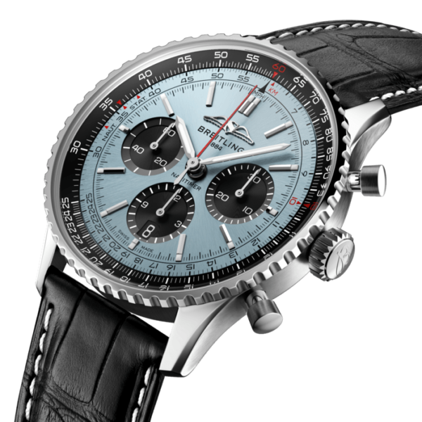 BREITLING NAVITIMER B01 CHRONOGRAPH 43 AUTOMATIC MECHANICAL 43 MM STAINLESS STEEL BLUE