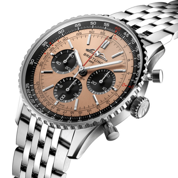 BREITLING NAVITIMER B01 CHRONOGRAPH 43 AUTOMATIC MECHANICAL 43 MM STAINLESS STEEL COPPER