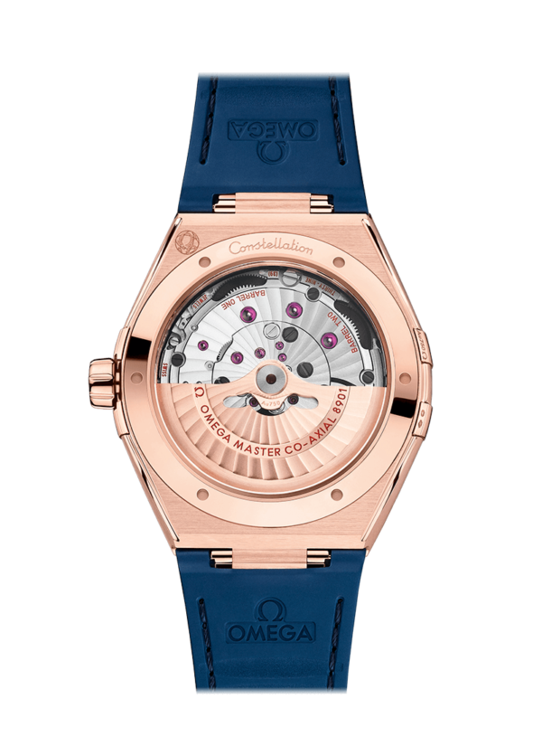 OMEGA CONSTELLATION CO-AXIAL MASTER CHRONOMETER AUTOMATIC 41 MM ROSE GOLD SEDNA 18KT WITH DIAMONDS BLUE