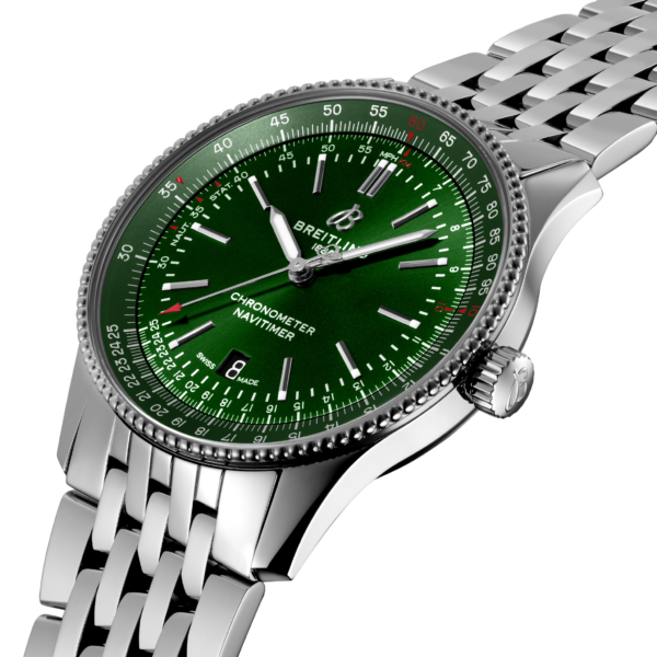 BREITLING NAVITIMER AUTOMATIC 41 MM STAINLESS STEEL GREEN