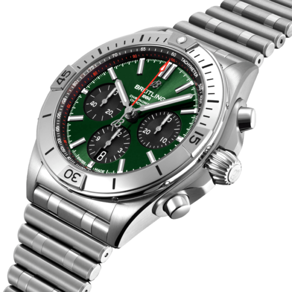 BREITLING CHRONOMAT B01 42 AUTOMATIC MECHANICAL 42 MM STAINLESS STEEL GREEN