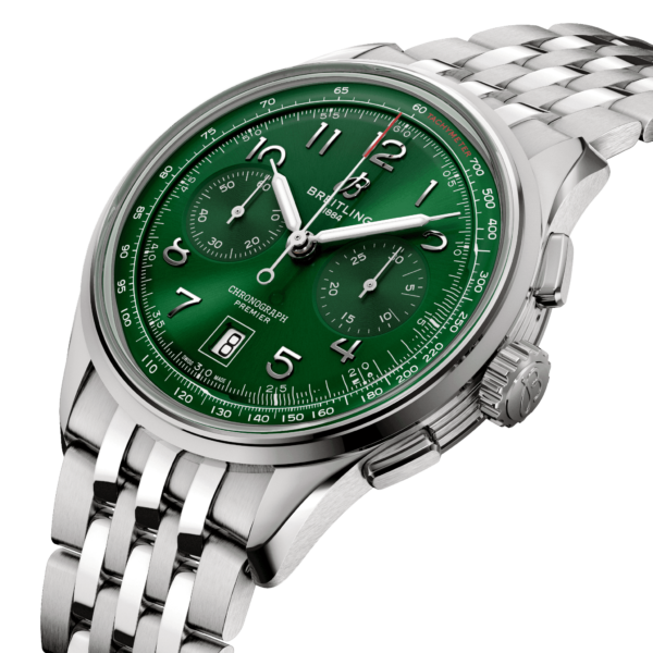 BREITLING PREMIER B01 CHRONOGRAPH 42 AUTOMATIC 42 MM STAINLESS STEEL GREEN