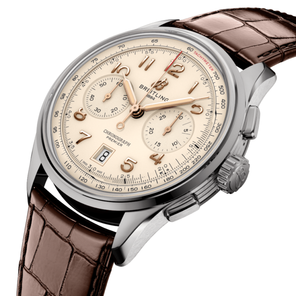 BREITLING PREMIER B01 CHRONOGRAPH AUTOMATIC 42 MM STAINLESS STEEL BEIGE
