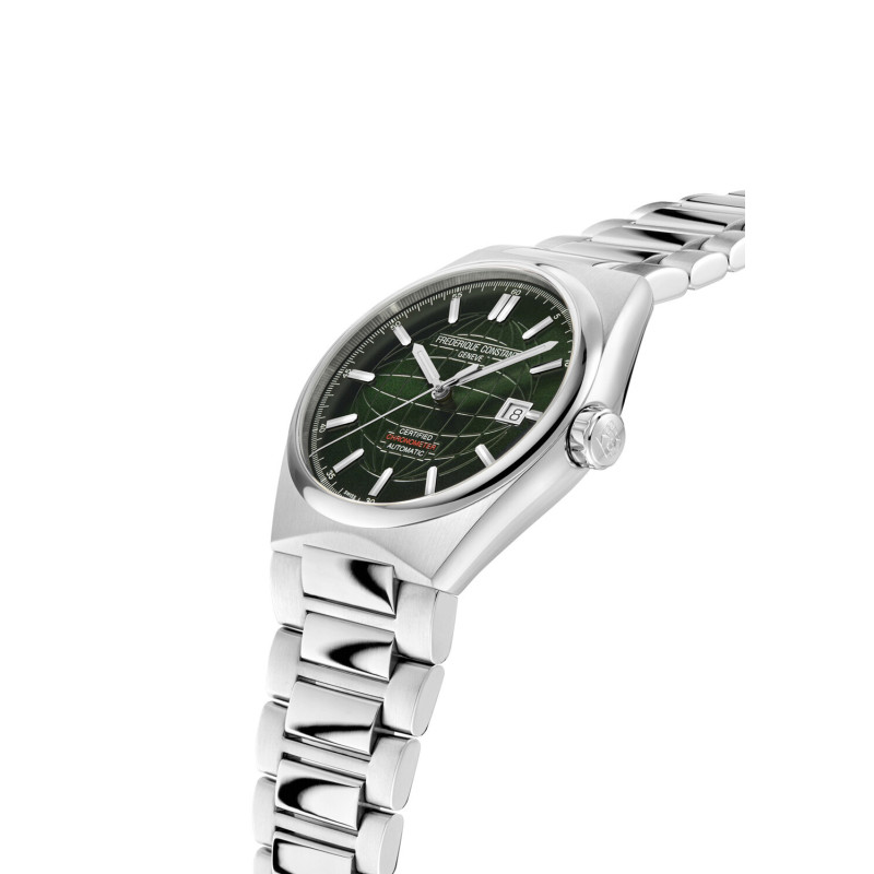 FREDERIQUE CONSTANT HIGHLIFE COSC AUTOMATIC 39 MM STEEL GREEN