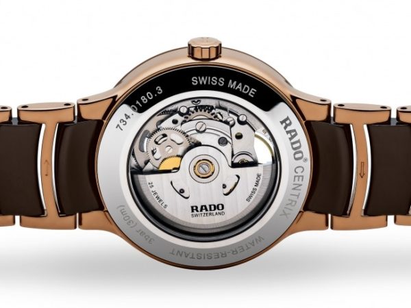 RADO CENTRIX AUTOMATIC 38 MM STAINLESS STEEL / PVD COATING BROWN