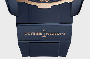 ULYSSE NARDIN DIVER COLLECTION AUTOMATIC ROPE 44 MM TITANIUM / 18 CARAT ROSE GOLD BLUE