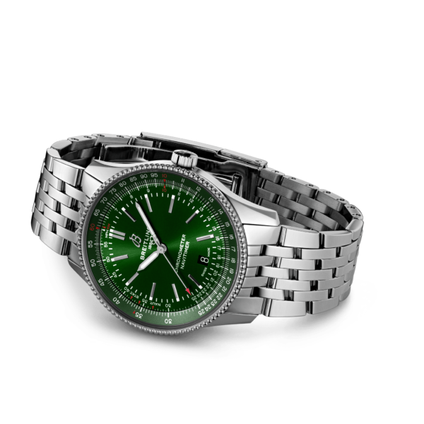 BREITLING NAVITIMER AUTOMATIC 41 MM STAINLESS STEEL GREEN