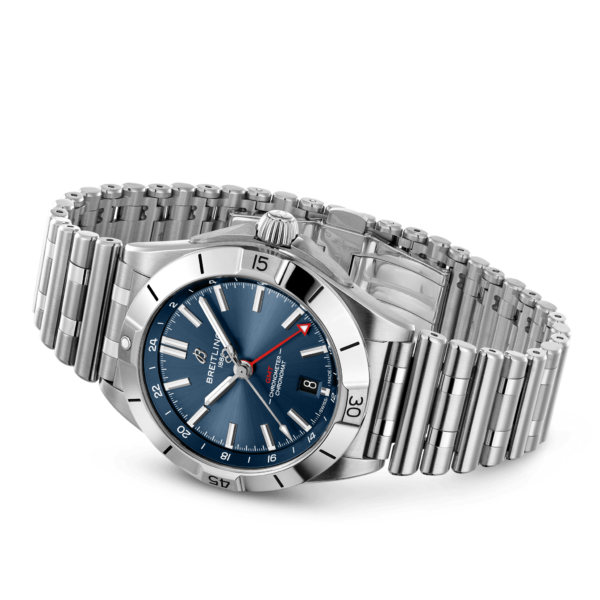 BREITLING CHRONOMAT AUTOMATIC GMT 40 AUTOMATIC 40 MM STAINLESS STEEL BLUE