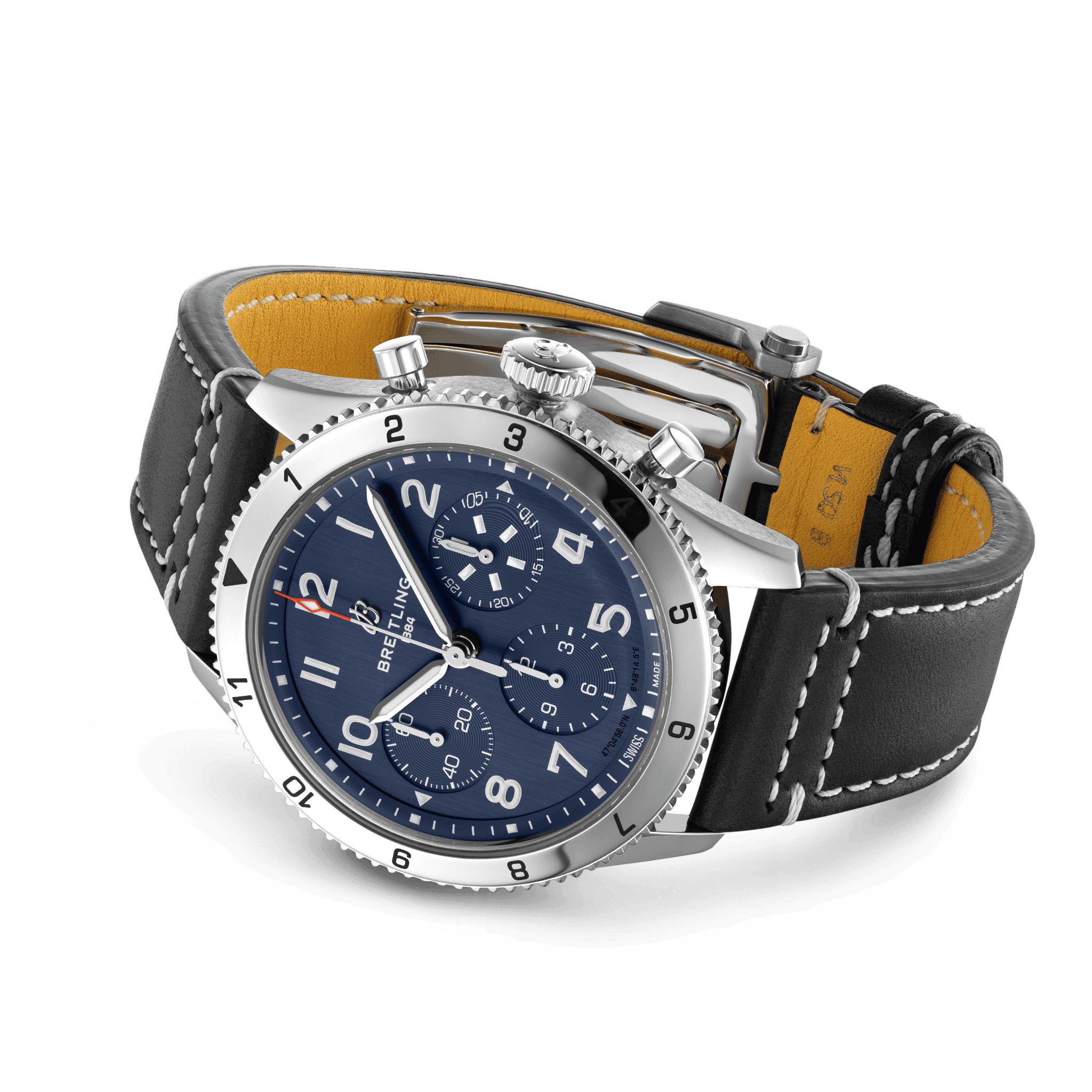 BREITLING CLASSIC AVI CHRONOGRAPH 42 TRIBUTE TO VOUGHT F4U CORSAIR AUTOMATIC 42 MM STAINLESS STEEL BLUE