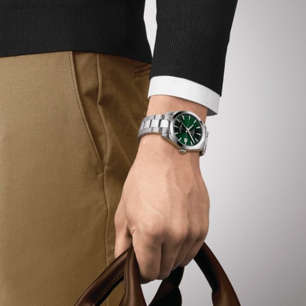 TISSOT T-CLASSIC GENTLEMAN AUTOMATIC 40 MM STAINLESS STEEL GREEN