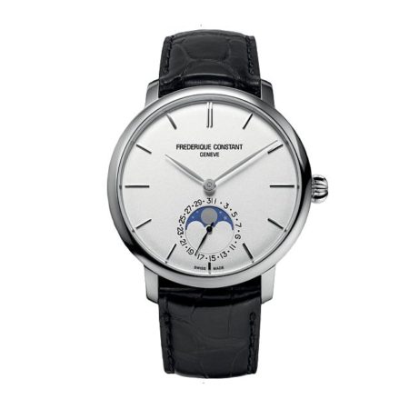 FREDERIQUE CONSTANT SLIMLINE MOONPHASE MANUFACTURE AUTOMATIC 42 MM STAINLESS STEEL SILVER