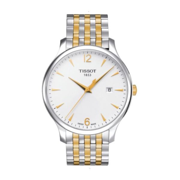 TISSOT T-CLASSIC TRADITION QUARTZ 42 MM STAINLESS STEEL SILVER