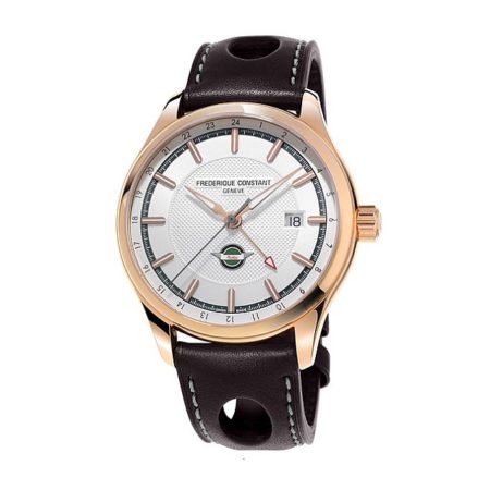 FREDERIQUE CONSTANT VINTAGE RALLY AUTOMATIC 40 MM ROSE GOLD PLATED STEEL SILVER