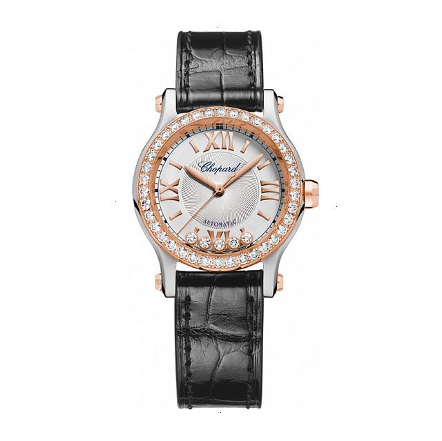 CHOPARD HAPPY SPORT AUTOMATIC 30 MM STAINKESS STEEL AND ROSE GOLD SILVER