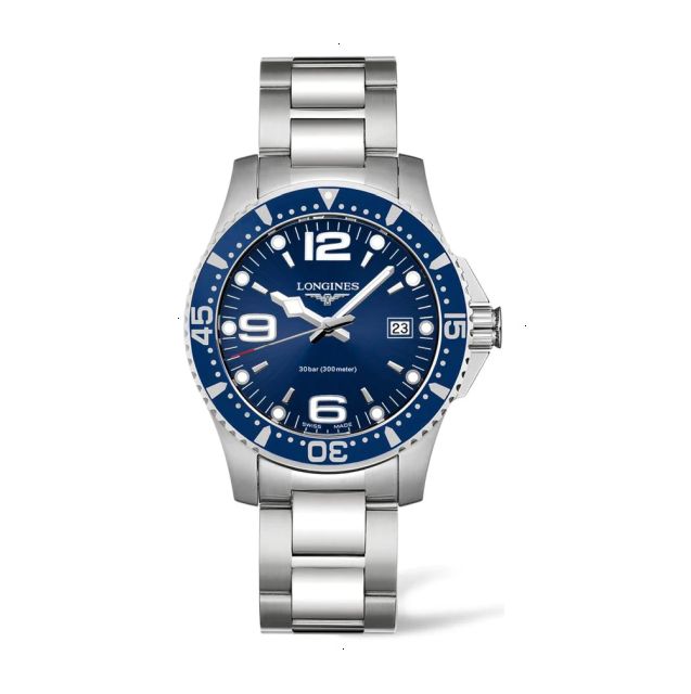LONGINES HYDROCONQUEST QUARTZ 41 MM STAINLESS STEEL BLUE WITH SUNRAY EFFECT