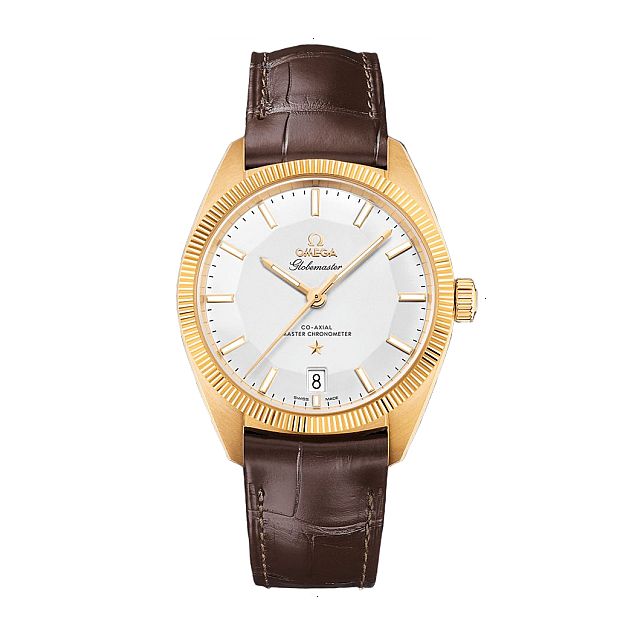 OMEGA CONSTELLATION GLOBEMASTER CO‑AXIAL MASTER CHRONOMETER AUTOMATIC 39 MM 18 CARAT YELLOW GOLD SILVER