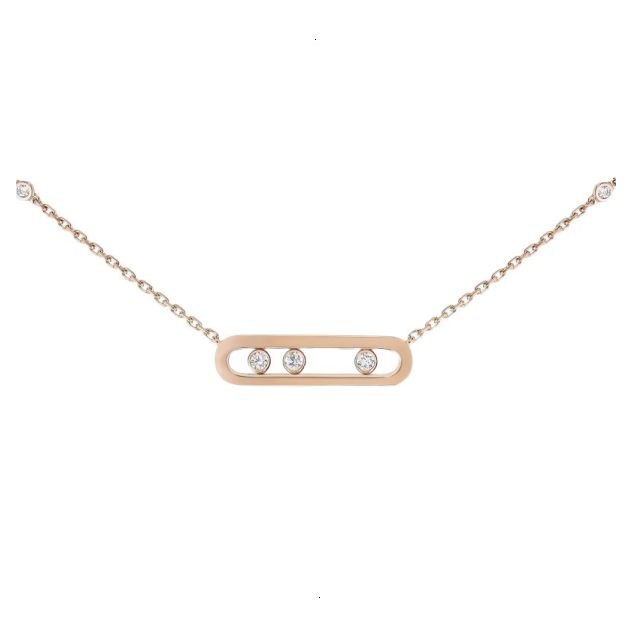 NECKLACE MESSIKA BABY MOVE ROSE GOLD DIAMONDS