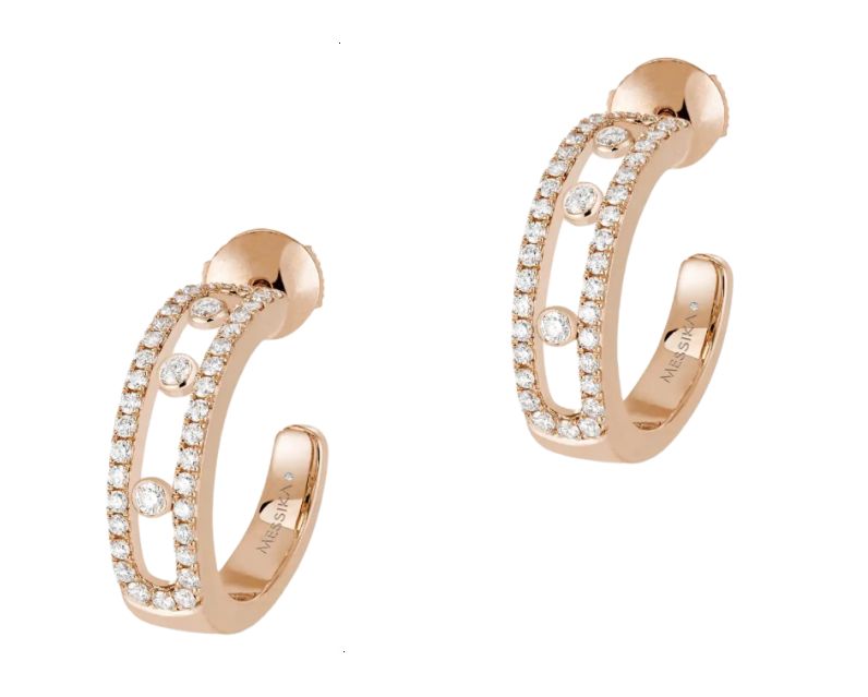 EARRING MESSIKA MOVE CLASSIQUE ROSE GOLD DIAMONDS