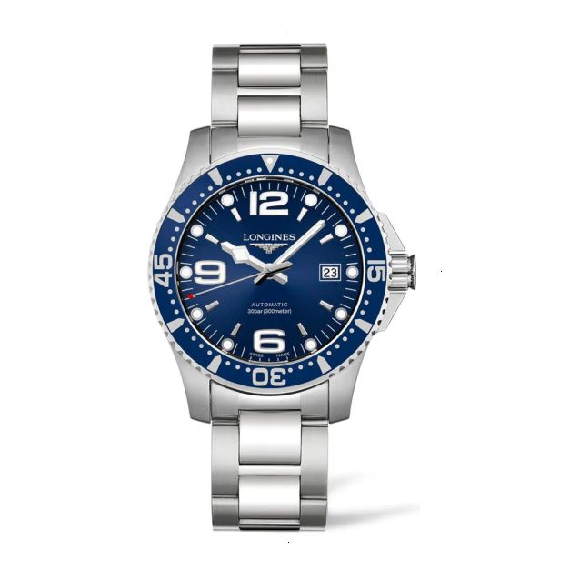 LONGINES HYDROCONQUEST AUTOMATIC 41 MM STAINLESS STEEL BLUE WITH SUNRAY EFFECT