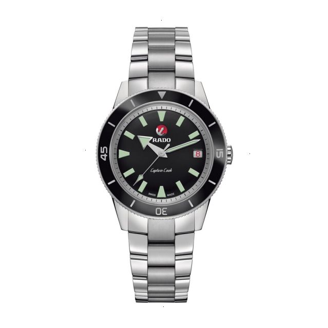 RADO CAPTAIN COOK AUTOMATIC 37.30 MM STAINLESS STEEL BLACK