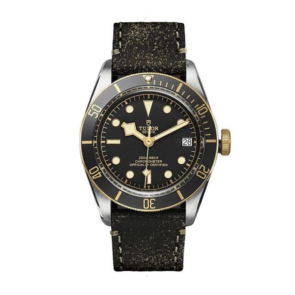TUDOR BLACK BAY DATE AUTOMATIC WITH BIDIRECTIONAL ROTOR 41 MM POLISHED AND SATIN STEEL BLACK DUMP