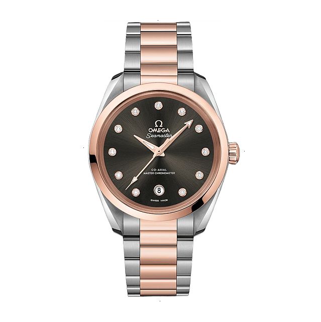 OMEGA SEAMASTER AQUA TERRA 150 AUTOMATIC 38 MM STEEL AND ROSE GOLD SEDNA 18KT GRAY