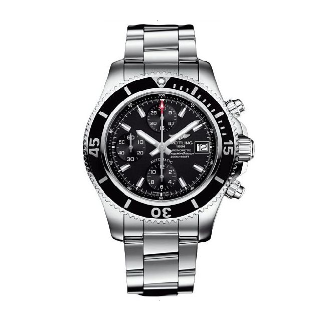 BREITLING SUPEROCEAN CHRONOGRAPH 42 AUTOMATIC MECHANICAL 42 MM STAINLESS STEEL BLACK