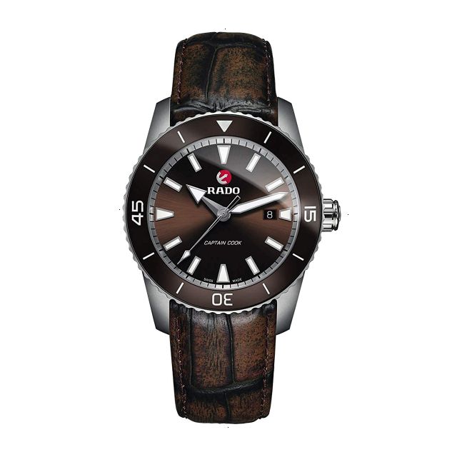 RADO CAPTAIN COOK AUTOMATIC 45 MM STAINLESS STEEL BROWN