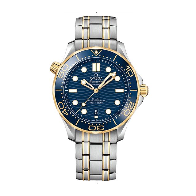 OMEGA SEAMASTER DIVER 300 AUTOMATIC 42 MM STEEL AND YELLOW GOLD 18KT BLUE