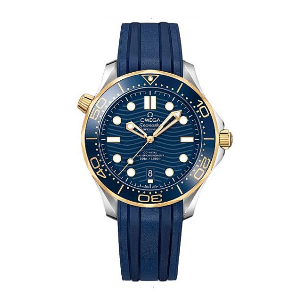 OMEGA SEAMASTER DIVER 300 AUTOMATIC 42 MM STEEL - YELLOW GOLD BLUE