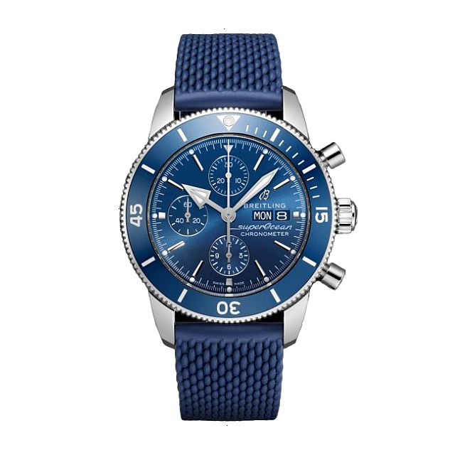 BREITLING SUPEROCEAN HERITAGE CHRONOGRAPH 44 AUTOMATIC MECHANICAL 44 MM STAINLESS STEEL BLUE