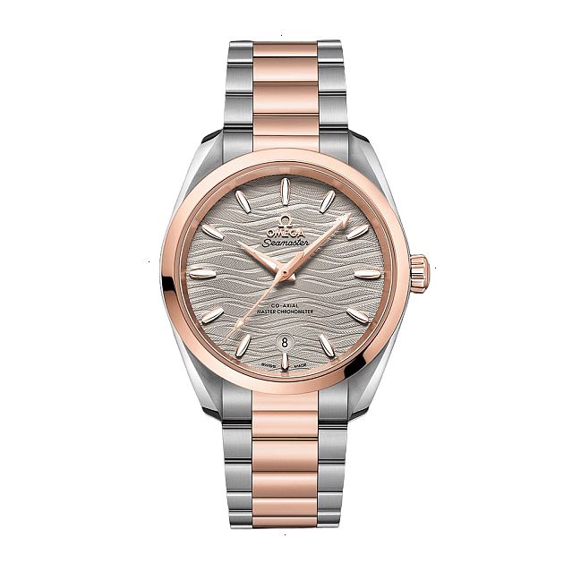 OMEGA SEAMASTER AQUA TERRA 150 AUTOMATIC 38 MM STEEL AND ROSE GOLD SEDNA 18KT GRAY