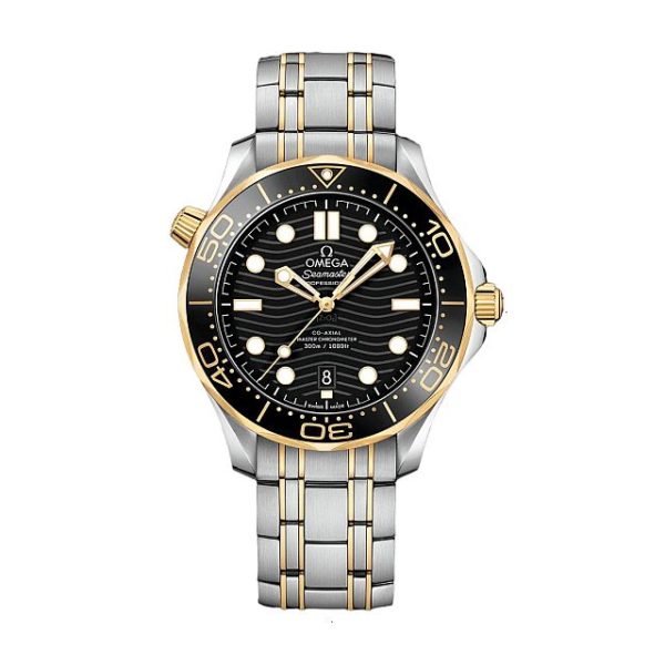 OMEGA SEAMASTER DIVER 300 AUTOMATIC 42 MM STEEL AND YELLOW GOLD 18KT BLACK