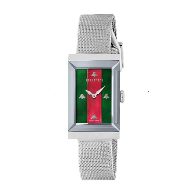 GUCCI G-FRAME COLLECTION QUARTZ 21 MM STAINLESS STEEL MULTICOLOR