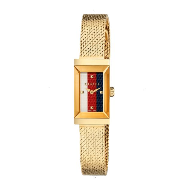GUCCI G-FRAME COLLECTION QUARTZ 14.00 MM STEEL AND PVD MULTICOLOR