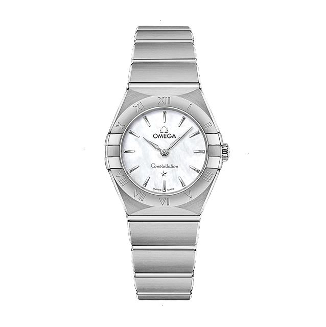 OMEGA CONSTELLATION CONSTELLATION QUARTZ 25 MM STEEL WHITE MOTHER OF PEARL