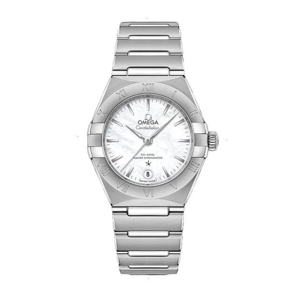 OMEGA CONSTELLATION CONSTELLATION AUTOMATIC 29 MM STEEL WHITE MOTHER OF PEARL