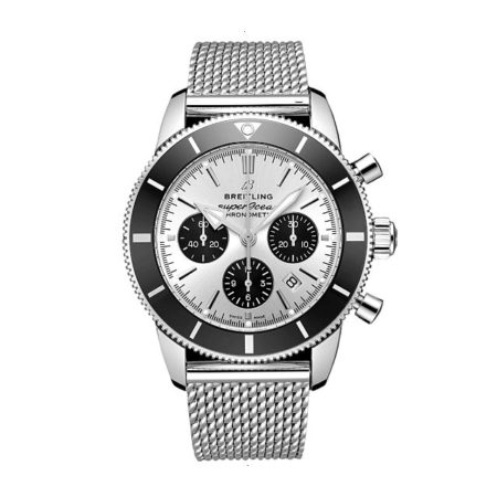 BREITLING SUPEROCEAN HERITAGE B01 CHRONOGRAPH 44 AUTOMATIC 44 MM STAINLESS STEEL SILVER