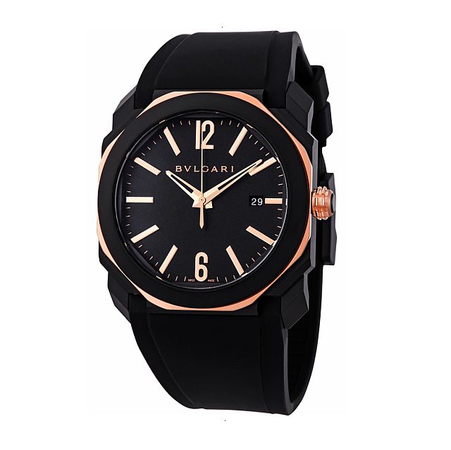 BVLGARI OCTO AUTOMATIC 41 MM STEEL WITH DLC COATING BLACK
