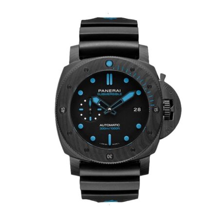 PANERAI SUBMERSIBLE AUTOMATIC MECHANICAL 47.00 MM CARBOTECH BLACK WITH TIME INDICES AND LUMINESCENT POINTS