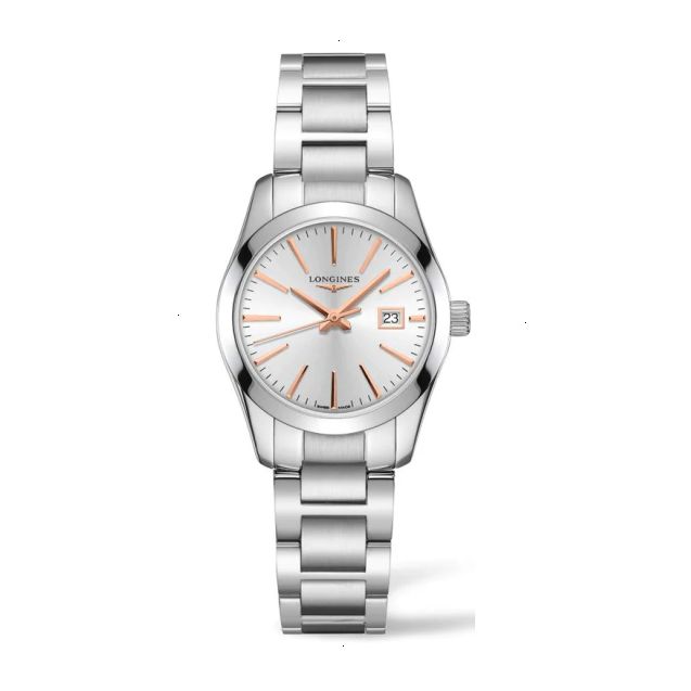 LONGINES CONQUEST CLASSIC QUARTZ 29.50 MM STAINLESS STEEL SILVER