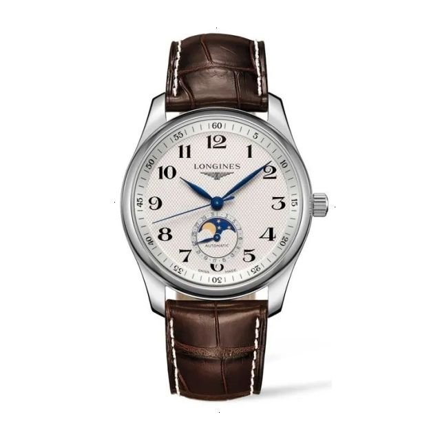 LONGINES THE LONGINES MASTER COLLECTION AUTOMATIC 40 MM STAINLESS STEEL SILVER WITH BARLEY GRAIN MOTIF