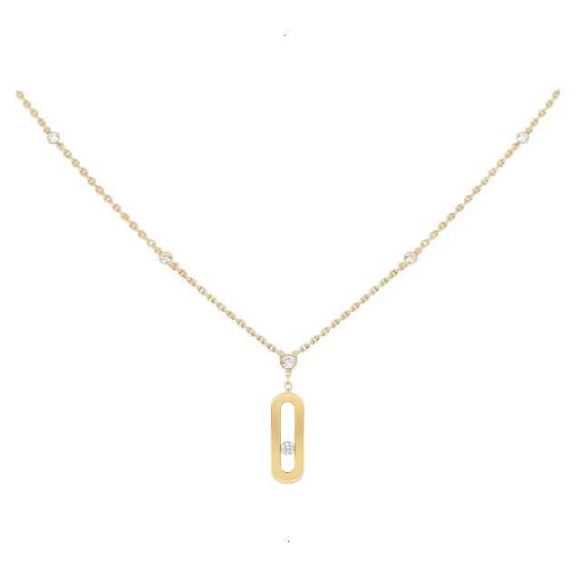 NECKLACE MESSIKA MOVE UNO YELLOW GOLD DIAMONDS