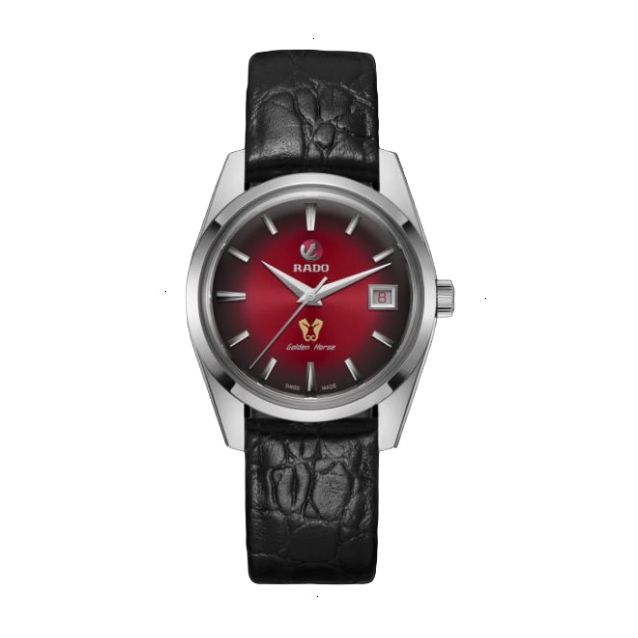 RADO GOLDEN HORSE AUTOMATIC 37 MM STAINLESS STEEL RED