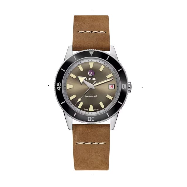 RADO CAPTAIN COOK AUTOMATIC 37 MM STAINLESS STEEL BROWN