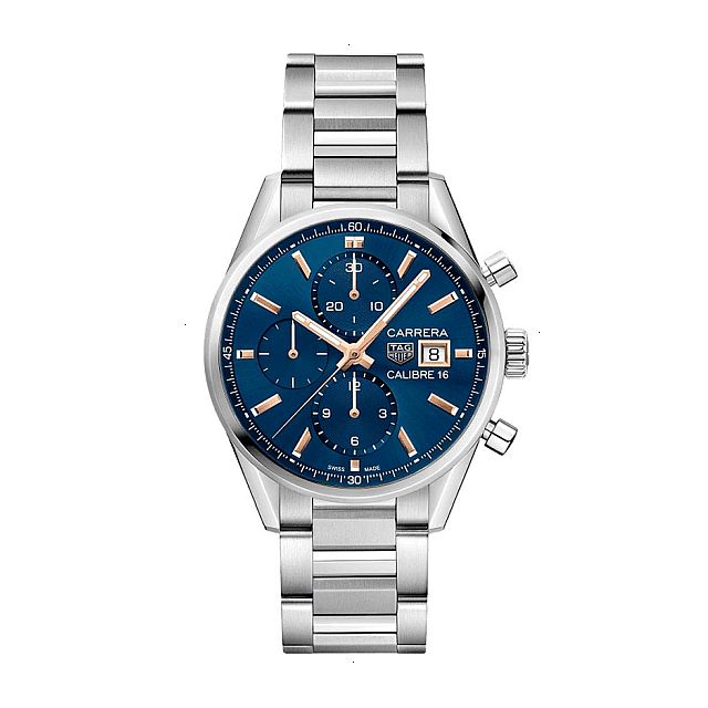 TAG HEUER CARRERA AUTOMATIC 41 MM POLISHED STEEL BLUE