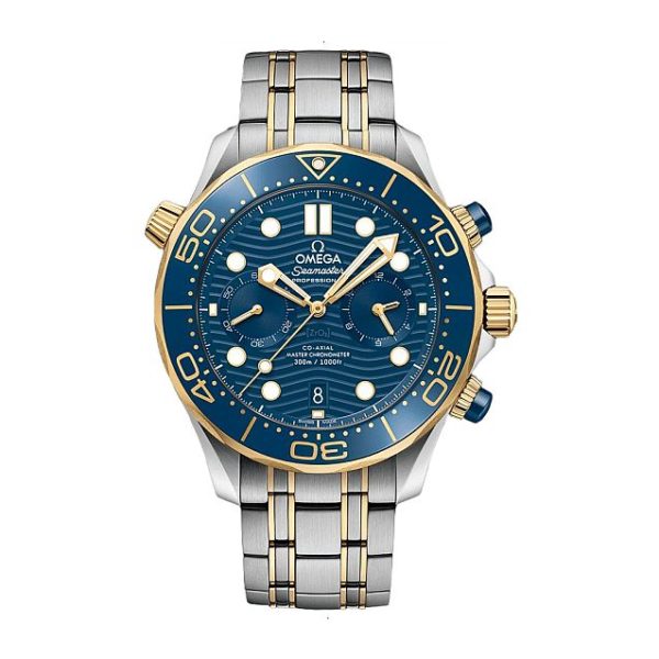 OMEGA SEAMASTER DIVER 300 AUTOMATIC 44 MM STEEL - YELLOW GOLD BLUE